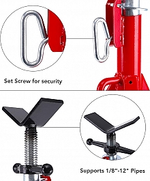 Характеристики V-образных складных регулируемых опор для труб Remmers Atlant 1/8-12 Характеристики V-образных складных регулируемых опор для труб Remmers Atlant 1/8-12