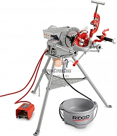 Использование универсального электропривода с ручной смазкой Ridgid 300