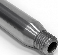 Наружная резьба стального удлинителя для алмазной коронки Diamaster Steel М22, 300 мм