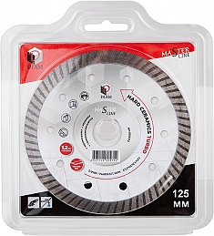 Упаковка алмазного отрезного круга Diam Master Line Turbo Hard Ceramics 125 мм
